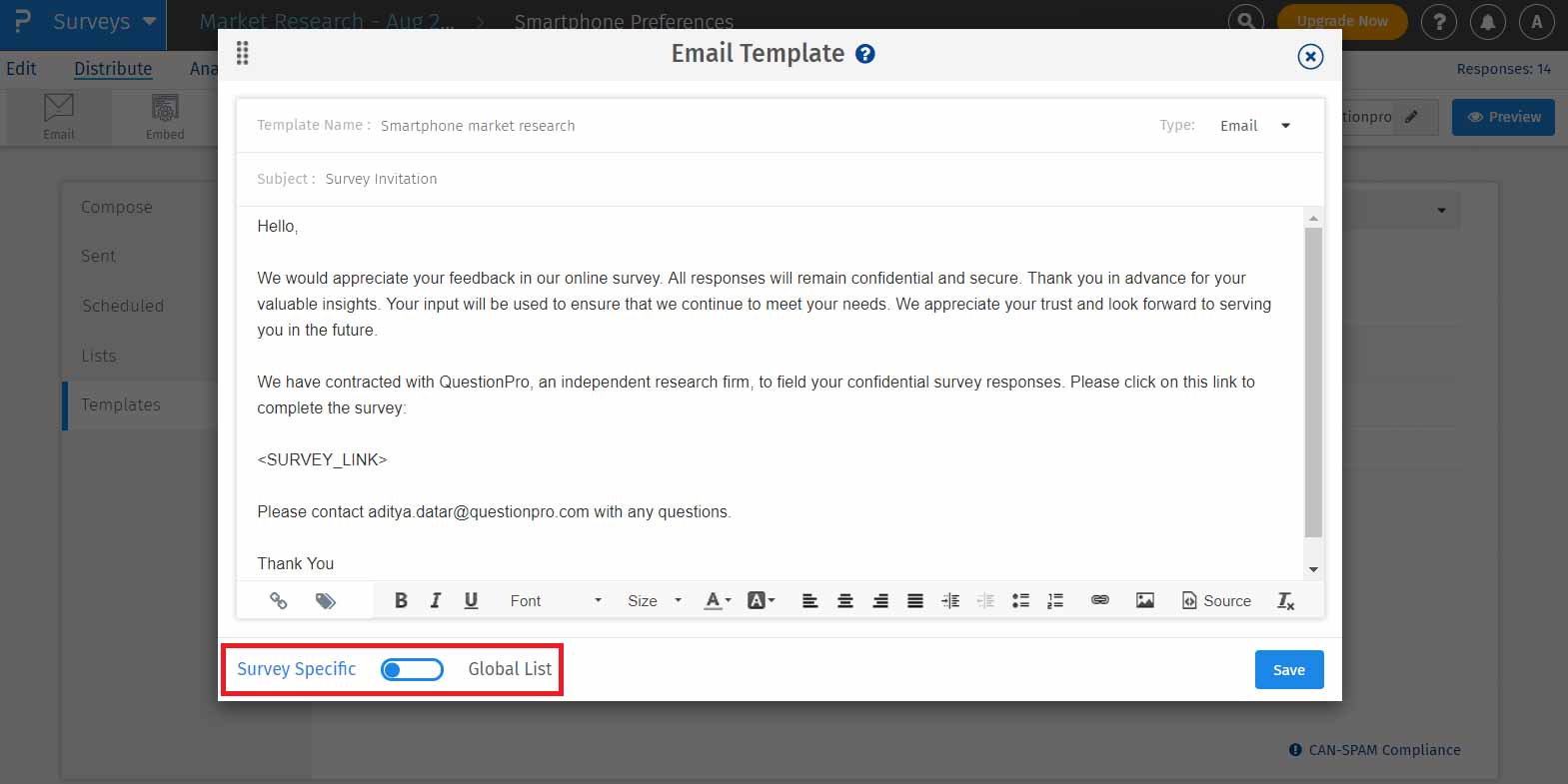 Survey Software Help Image